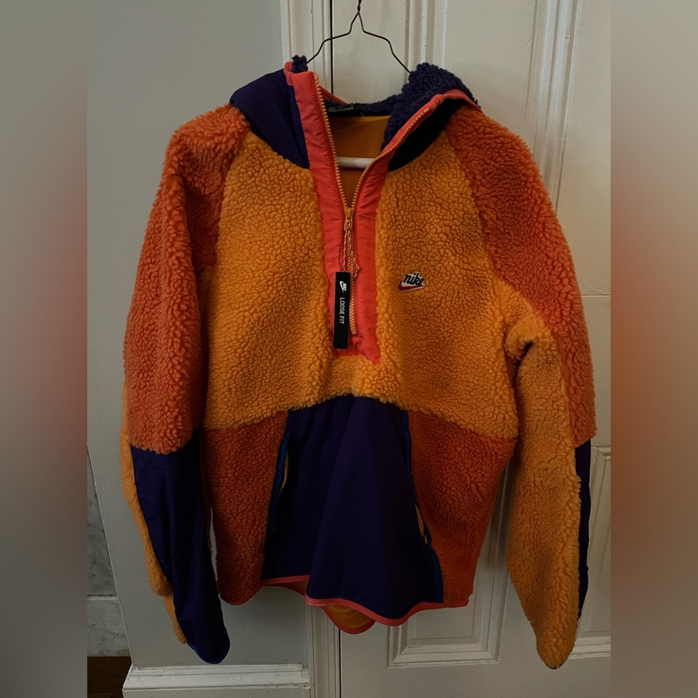 Nike Sportswear Sherpa 1/4 Zip Hoodie, M, NWT